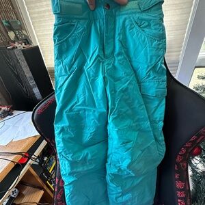 Xs teal Columbia snow pants